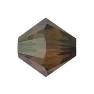 Swarovski Elements Perlen Bicones 4mm Crystal Bronze Shade 2x beschichtet 100 Stück